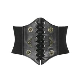 Underbust Corset Elastic Punk Waist Cinch Belt