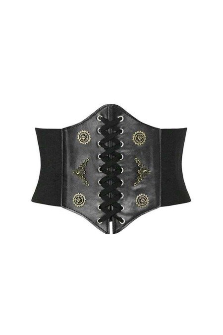 Underbust Corset Elastic Punk Waist Cinch Belt