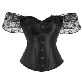Off Shoulder Gothic Corset Top curvycorset.com