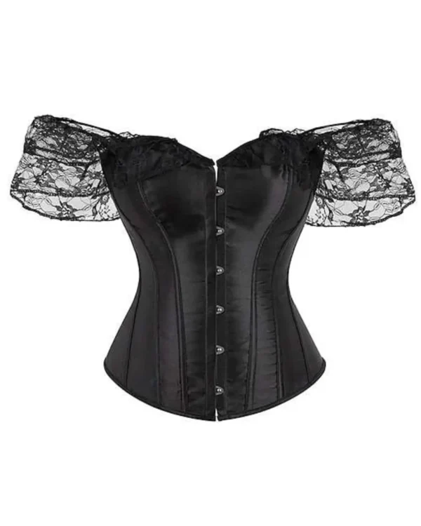 Off Shoulder Gothic Corset Top curvycorset.com