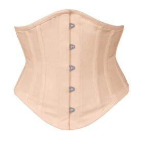 Open Bust Beige Waspie Corset