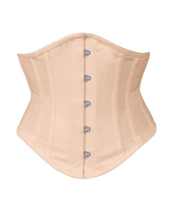 Open Bust Beige Waspie Corset