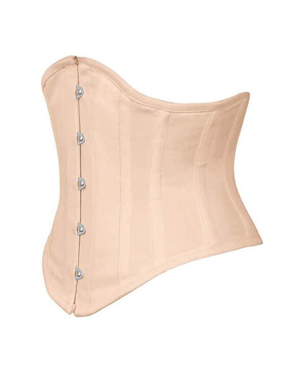 Open Bust Beige Waspie Corset