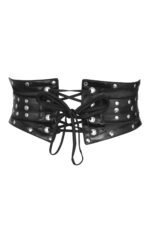 Underbust Gothic Corset Belt Black Studded Corset Inspired Belt