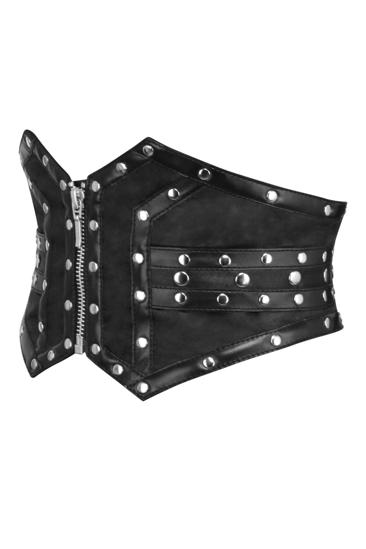 Underbust Gothic Corset Belt Black Studded Corset Inspired Belt