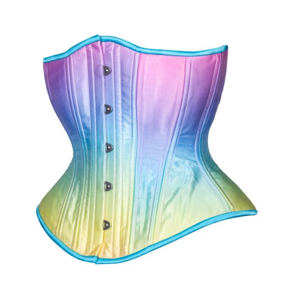 Extreme Corset Rainbow Regular Hourglass Satin Corset