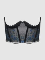 Mesh Open Cup Underwire Corset