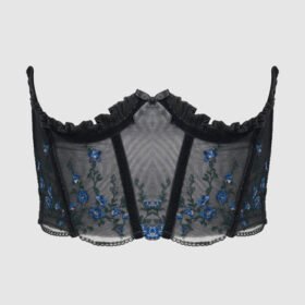 Mesh Open Cup Underwire Corset