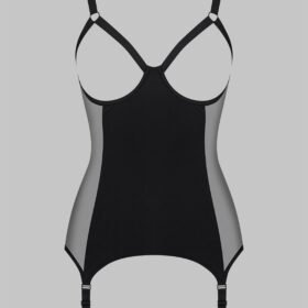 Open Cup Black Bodice Waist Corset