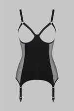 Open Cup Black Bodice Waist Corset