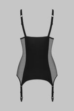 Open Cup Black Bodice Waist Corset