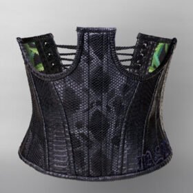 Open Cup Leather Corset