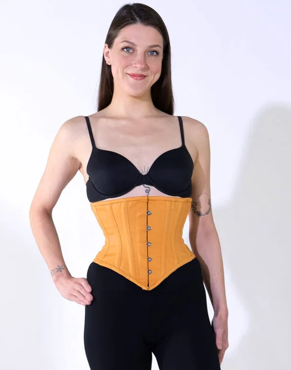 Cotton Hourglass Curve Waspie Underbust Corset