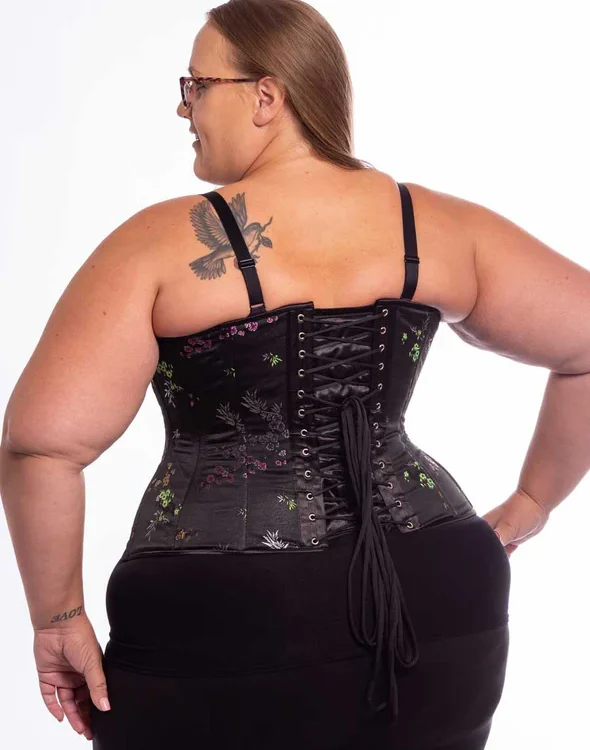 Brocade Hourglass Curvy Longline Underbust Corset