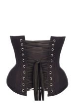 Black Cotton Twill Classic Underbust Waist Trainer With Hip Gores - Image 2