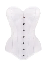 Black Cotton Twill Classic Steel Boned Waist Trainer Hip Gores