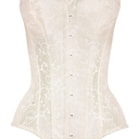 Instant Shape Steel Boned Brocade Longline Overbust Corset