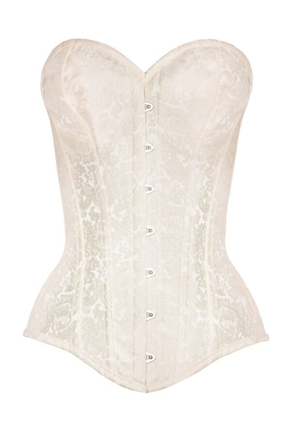 Instant Shape Steel Boned Brocade Longline Overbust Corset