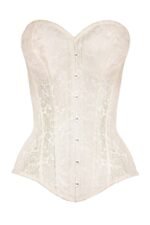 Instant Shape Steel Boned Brocade Longline Overbust Corset