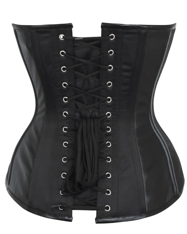 Black Brocade Strapless Gothic Corset Bustier Top curvycorset.com