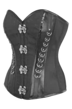 Black Brocade Strapless Gothic Corset Bustier Top curvycorset.com