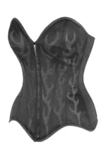 Gothic Steel Boned Waist Training Strapless Gothic Top curvycorset.com