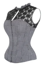 Gothic Corset , Gothic Corset top , goth in corset , gothic fashion , halloween corset
