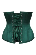 Dark Green Underbust Waist Taming Gothic Corset curvycorset.com