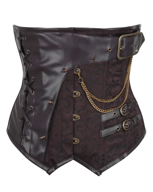 steampunk corset , steampunk corset top , corset top , steampunk bustier , halloween top , brocade corset dress , punk corset , steampunk fashion