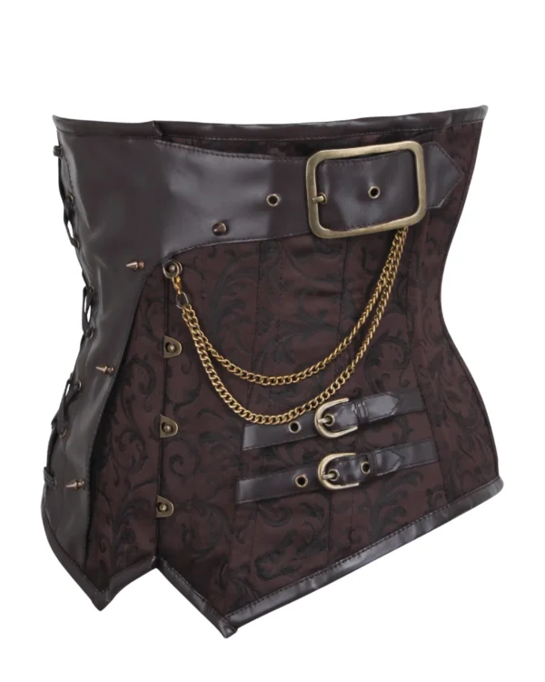 steampunk corset , steampunk corset top , corset top , steampunk bustier , halloween top , brocade corset dress , punk corset , steampunk fashion