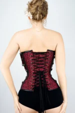 steampunk corset , steampunk corset top , corset top , steampunk bustier , halloween top , brocade corset dress