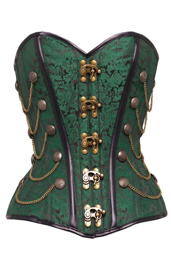 steampunk corset , steampunk corset top , corset top , steampunk bustier , halloween top , brocade corset dress , punk corset , steampunk fashion