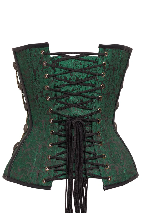 steampunk corset , steampunk corset top , corset top , steampunk bustier , halloween top , brocade corset dress , punk corset , steampunk fashion