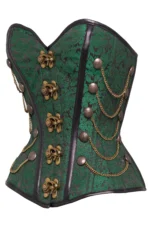 steampunk corset , steampunk corset top , corset top , steampunk bustier , halloween top , brocade corset dress , punk corset , steampunk fashion