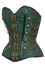 steampunk corset , steampunk corset top , corset top , steampunk bustier , halloween top , brocade corset dress , punk corset , steampunk fashion
