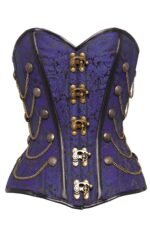steampunk corset , steampunk corset top , corset top , steampunk bustier , halloween top , brocade corset dress , punk corset , steampunk fashion