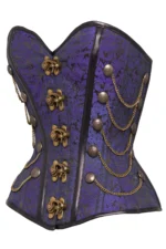 steampunk corset , steampunk corset top , corset top , steampunk bustier , halloween top , brocade corset dress , punk corset , steampunk fashion