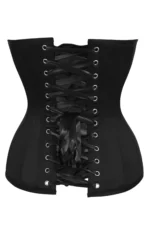 Turquoise and Black Overbust Gothic Corset Top with Zips curvycorset.com
