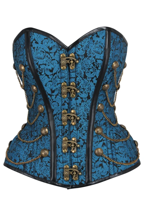steampunk corset , steampunk corset top , corset top , steampunk bustier , halloween top , brocade corset dress , punk corset , steampunk fashion
