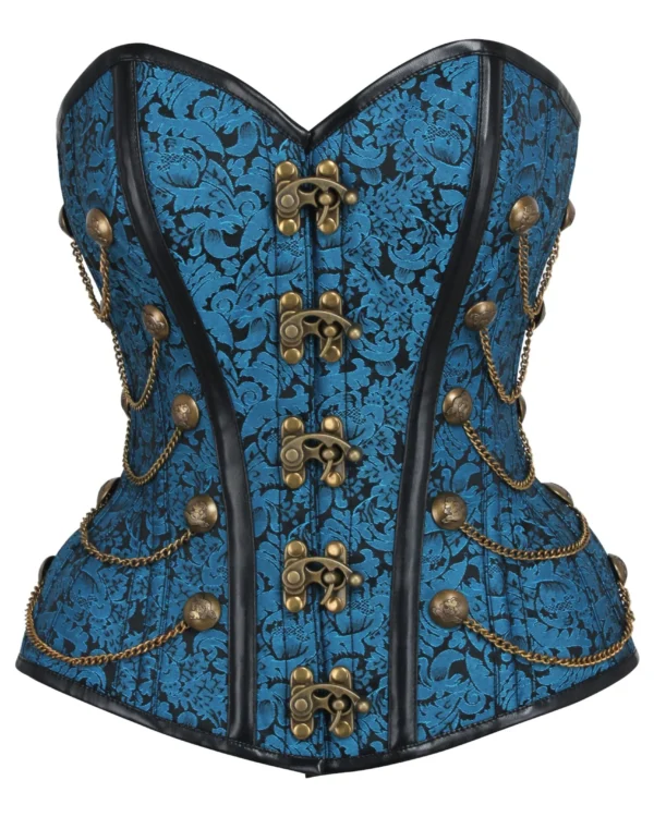 steampunk corset , steampunk corset top , corset top , steampunk bustier , halloween top , brocade corset dress , punk corset , steampunk fashion