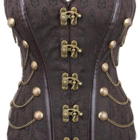 steampunk corset , steampunk corset top , corset top , steampunk bustier , halloween top , brocade corset dress , punk corset , steampunk fashion