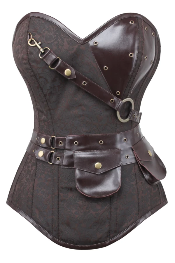 steampunk corset , steampunk corset top , corset top , steampunk bustier , halloween top , brocade corset dress , punk corset , steampunk fashion