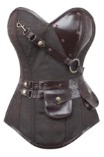 steampunk corset , steampunk corset top , corset top , steampunk bustier , halloween top , brocade corset dress , punk corset , steampunk fashion
