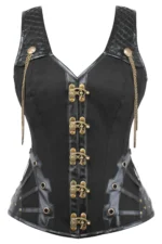 steampunk corset , steampunk corset top , corset top , steampunk bustier , halloween top , brocade corset dress , punk corset , steampunk fashion