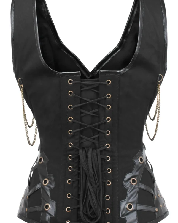 Gothic Steampunk Underbust Vest Corset curvycorset.com