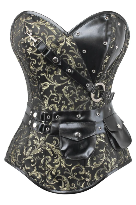 steampunk corset , steampunk corset top , corset top , steampunk bustier , halloween top , brocade corset dress , punk corset , steampunk fashion