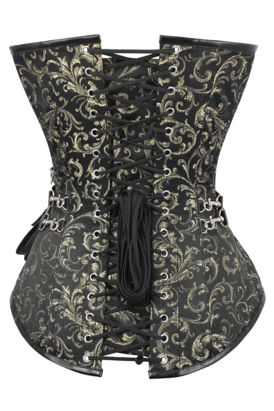 steampunk corset , steampunk corset top , corset top , steampunk bustier , halloween top , brocade corset dress , punk corset , steampunk fashion