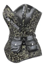 steampunk corset , steampunk corset top , corset top , steampunk bustier , halloween top , brocade corset dress , punk corset , steampunk fashion