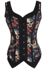 steampunk corset , steampunk corset top , corset top , steampunk bustier , halloween top , brocade corset dress , punk corset , steampunk fashion