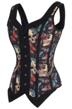 steampunk corset , steampunk corset top , corset top , steampunk bustier , halloween top , brocade corset dress , punk corset , steampunk fashion